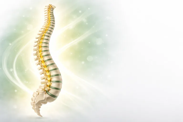 Spine and nervous system illustration